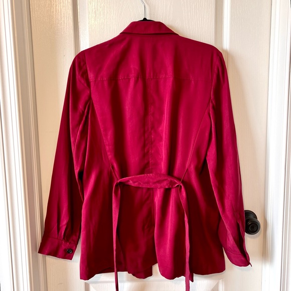 BANANA REPUBLIC Lightweight Longline Belted Open Blazer—SZ. Small - Picture 8 of 11